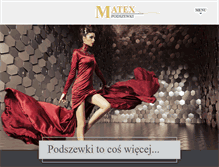 Tablet Screenshot of matexpodszewki.com